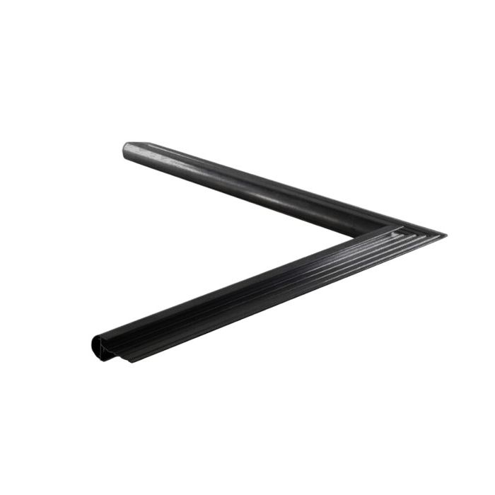 Daktrim met kraal binnenhoek zwart 26mm breed, 500x500 lang main product photo