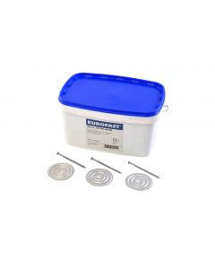 Combinatiepakket eds-h 5,0x60mm + dvp rond 70 inhoud doos: 250 stuks (40mm isolatie)